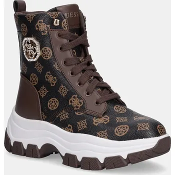 Dámské kozačky Nízké kozačky Guess BENZON FLFBNZ.FAL12.BROWN hnědá 89X, EUR 41