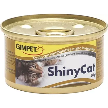 Krmivo pro kočku Gimpet ShinyCat tuňák + kreveta + maltóza 70 g