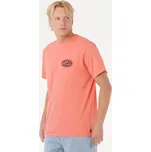Tričko Rip Curl RAW ENERGY DE OVAL TEE Rose Sky velikost S