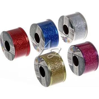 Stuha IM stuha organza 38mm x 2,70m Vánoce bar.mix