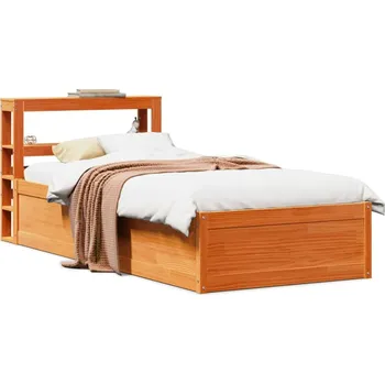 Postel zahrada-XL Rám postele s čelem voskově hnědý 75 x 190 cm masivní borovice 3306368
