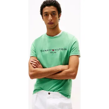 Pánské tričko Tommy Hilfiger pánské zelené tričko 20012284-8721106078862