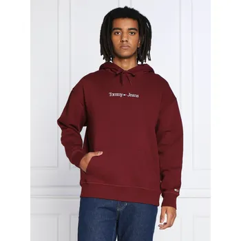 Pánská mikina Tommy Jeans pánská vínová mikina 20023653-1850925