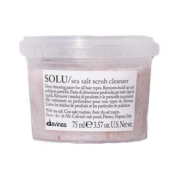 Vlasová regenerace Davines Essential Haircare Solu Sea Salt Scrub Cleanser čistící peeling na vlasy s mořskou solí 75 ml