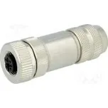 Zástrčka M12 PIN 2 zásuvka kód B-Profibus na kabel IP67 4A