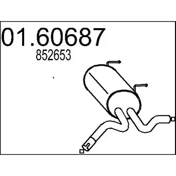 Auto-moto MTS Zadní tlumič výfuku MTS 01.60687