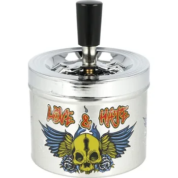 Popelník Cigaretový popelník otočný Bunt, kovový