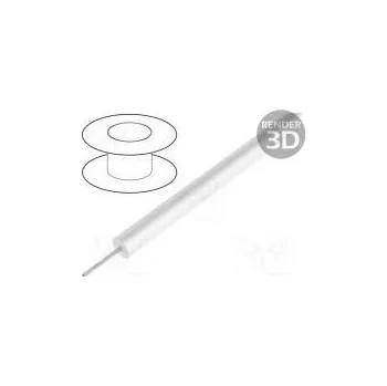 elektrický kabel Vodič HookUp Wire Silicone lanko Cu silikon bílá -40÷200°C