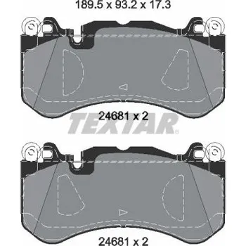 Brzdová destička Sada brzdových destiček, kotoučová brzda TEXTAR 2468105