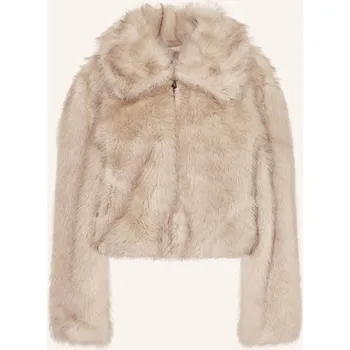 Dámský kabát The Frankie Shop Dámská Bunda Z Umělé Kožešiny Hope, krémová, 36