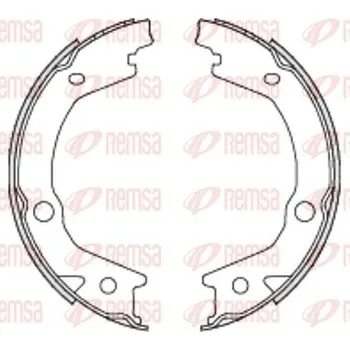 Brzdová čelist Brzdová čelist, parkovací brzda REMSA 4697.00