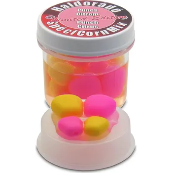 Návnadová surovina Haldorádó Gumová kukuřice SpéciCorn MIX Limited Edition 16ks 10+15mm Punč-citrón