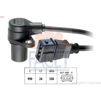 Motor automobilu Generátor impulsů, klikový hřídel FACET 9.0073