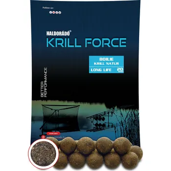 Boilies Haldorádó Boilies Krill Force Long Life 700g 20mm Krill Natur