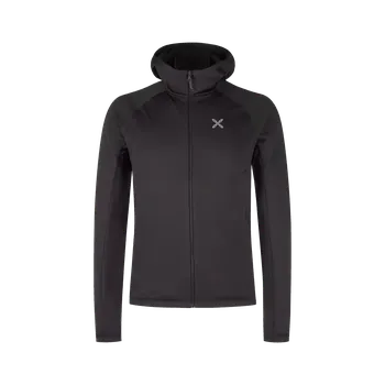 Pánský svetr Montura Fadis Grid Hooded Maglia black XXL