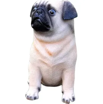 Zahradní dekorace Prodex WG21075 pes mops malý 8 x 15 polystone