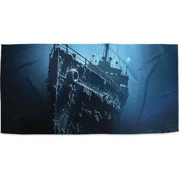 Osuška Sablio Ručník Vrak lodi na dně moře - 30x50 cm