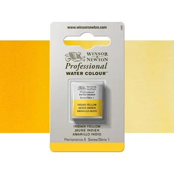 Vodová barva Akvarelová barva Winsor & Newton Professional, půlpánvička - Indian Yellow