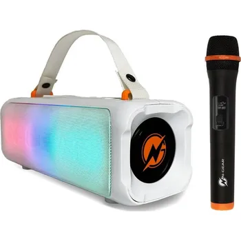 N-GEAR PARTY LET'S GO PARTY SPEAKER BLAZOOKA 703 / BT/ 100W/ USB/Disco LED/ MIC / bílý