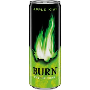 Energetický nápoj Burn Apple Kiwi 250ml