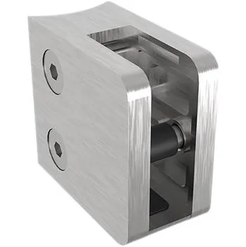 Zábradlí ECONOMY držák skla pro kulatou trubku 42,4mm, hranatý, nerez broušný V2A