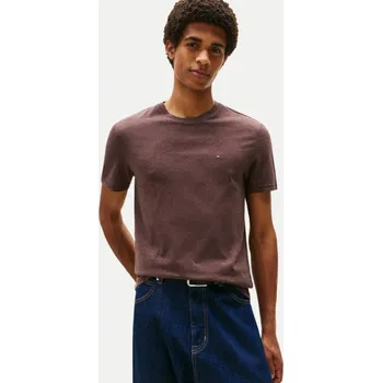 Pánské tričko Tommy Jeans pánské hnědé triko 20024119-8721222100263