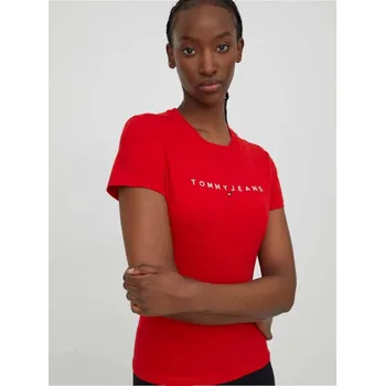 Dámské tričko Tommy Jeans dámské červené tričko 20006863-2046693