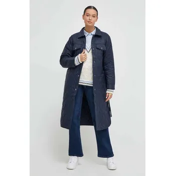 Dámská bunda Pepe Jeans dámská prošívaná modrá bunda NASH 20012829-2019031