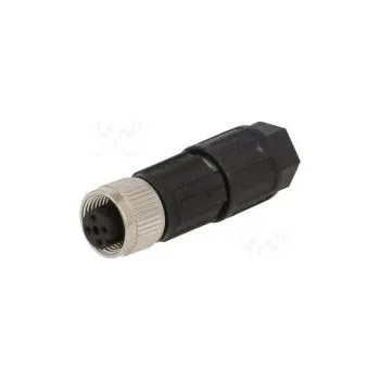 Elektrická zásuvka Zástrčka M12 PIN 4 zásuvka kód A-DeviceNet / CANopen IDC