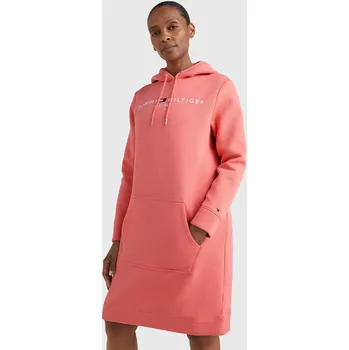 Dámské oblečení Tommy Hilfiger dámské oranžové mikinové šaty 20022007-1839265