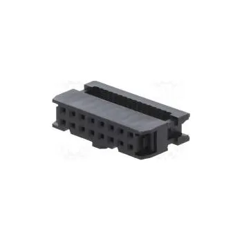 Elektrická zásuvka Zástrčka IDC zásuvka PIN 16 bez zajištění kabelu IDC 1,27mm