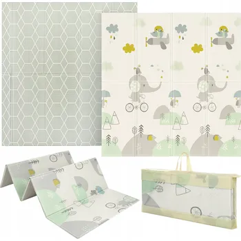 Hrací deka PRIMABOBO Pěnová Podložka Oboustranná skládací 120x180 pro děti Velká Slůně