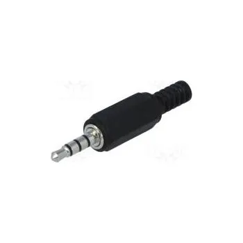 Audio kabel Zástrčka Jack 2,5mm vidlice s vývodkou póly 4 přímý na kabel