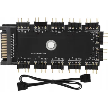 Napájecí kabel 11cestný rozbočovač Hub 3PIN ARGB Prodlužovací kabel