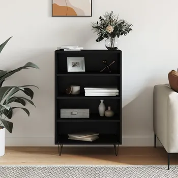 Příborník do zásuvky Nábytek XL Skříň highboard černá 57 x 35 x 90 cm kompozitní dřevo 827229