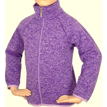 Dívčí oblečení Fantom Dětský svetr na zip - FIALOVÝ MELÍR KONFEKČNÍ VELIKOST: 86