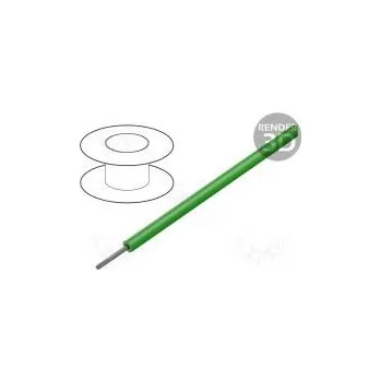 elektrický kabel Vodič HookUp Wire PVC lanko Cu 30AWG zelená PVC 600V 305m