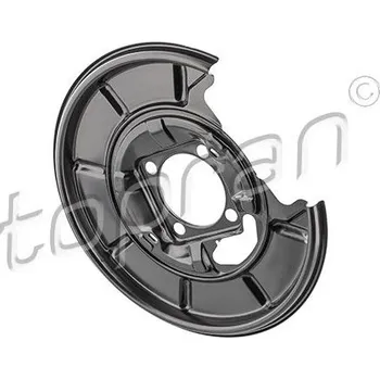 Brzdový kotouč Ochranný plech proti rozstřikování, brzdový kotouč TOPRAN 409 519