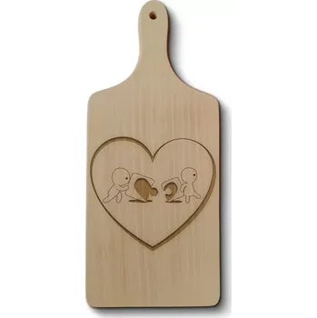 Kuchyňské prkénko Sablio Prkénko Puzzle love