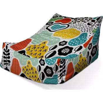 Sedací pytel Sablio Sedací vak Lounge Dětské malování - 80 x 95 x 50 cm