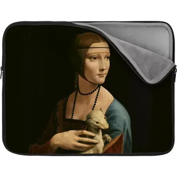 pouzdro na notebook Sablio Obal na notebook Dáma s hranostajem - Leonardo da Vinci - 17