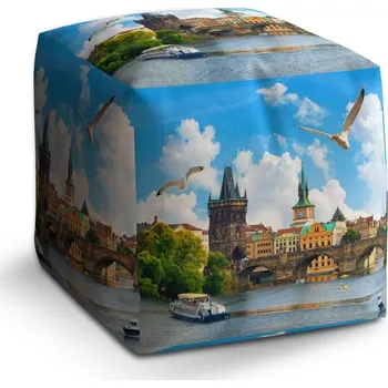 Taburet Sablio Taburet Cube Praha Karlův most 2: 40x40x40 cm