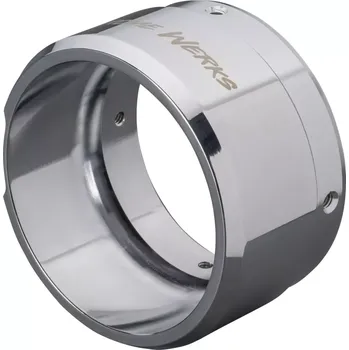 Výfuk pro motocykl Zakončení koncovky výfuku KHROME WERKS pro výfuky s vnějším průměrem 11,5 cm (4,5") chrome KLASSIC END CAP TIP pozice umístění levá strana
