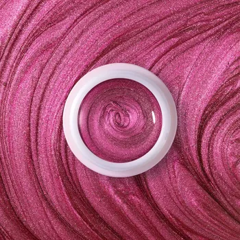 Lak na nehty RUSCONA Barevný UV/LED gel na nehty METALLIC ROSE 418 5 ml