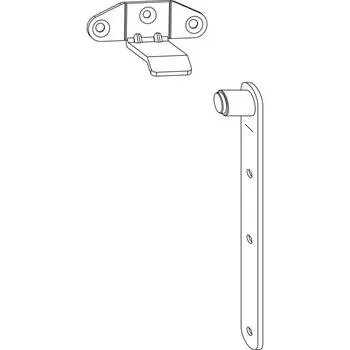 Okno MACO RUSTICO náběh okenic horní pro vzdálenost okenic 5-32 mm, černá (14088)