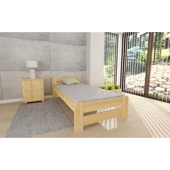 Postel Postel Union z masivu 80 x 200 cm + matrace Optimal 10cm + rošt ZDARMA