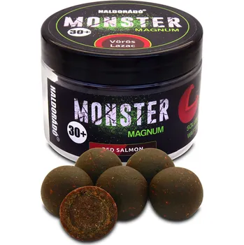 Boilies Haldorádó Pop-Up Boilies Monster Magnum 180g 30mm Červený losos