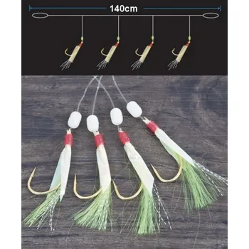 Umělá nástraha Aquantic Návazcový systém Köhler Spezial Velikost 4/0 0,70mm 140cm