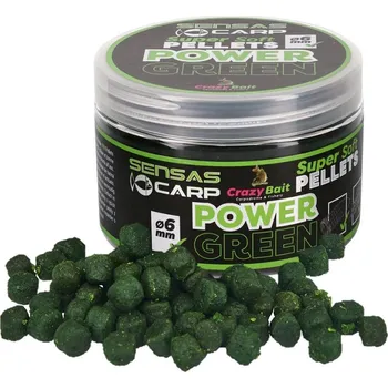 Sensas Pelety Super Soft Pellets Power Green 60g 6mm