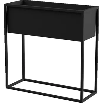 Stojan na květiny YLD Stojan na květiny kovový 60 x 23 x 60 cm, barva černá